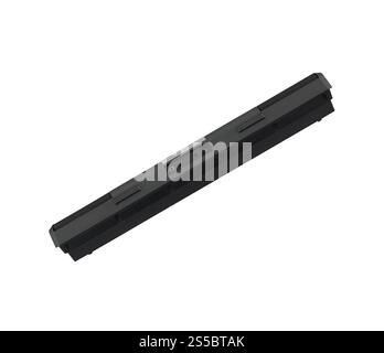 Rückseite der musi?alen Tastatur isoliert. Rückseite der Musi?al-Tastatur Stockfoto