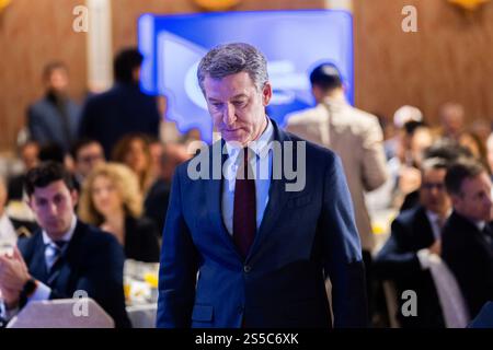 Madrid, Madrid, SPANIEN. Januar 2025. ALBERTO NUÃ'EZ-FEIJOO, wird einen Mißtrauensantrag gegen den Regierungspräsidenten (Credit Image: © Ignacio Lopez Isasmendi/ZUMA Press Wire) NUR REDAKTIONELLE VERWENDUNG fördern! Nicht für kommerzielle ZWECKE! Stockfoto