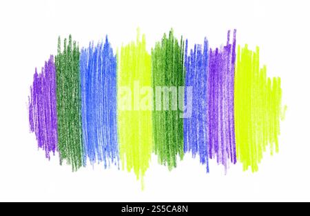 Abstraktes, helles, handgezeichnetes Designelement Stockfoto