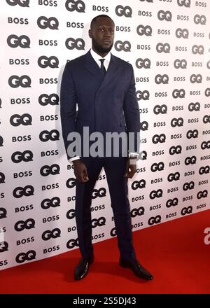 Stormzy besucht gemeinsam mit BOSS die GQ Men of the Year im Mandarin Oriental Hyde Park in London. UK. Mittwoch, 16. November 2022 Stockfoto