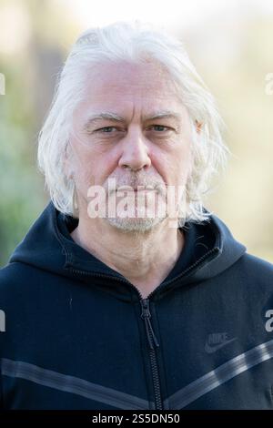 Rom, Italien, 14. Januar 2025 - Tommaso Ragno nimmt an einem Fotobesuch für den Film „Luce“ in Casa del Cinema - Villa Borghese in Rom Teil. Credits: Luigi de Pompeis/Alamy Live News Stockfoto