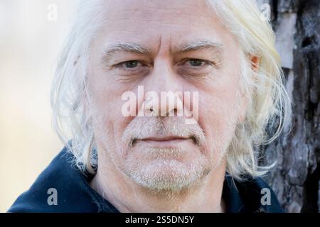 Rom, Italien, 14. Januar 2025 - Tommaso Ragno nimmt an einem Fotobesuch für den Film „Luce“ in Casa del Cinema - Villa Borghese in Rom Teil. Credits: Luigi de Pompeis/Alamy Live News Stockfoto