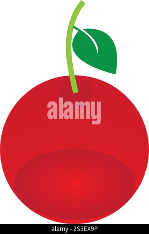 Vektorvorlage für das Cherry-Logo Stock Vektor