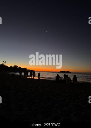 Sonnenuntergangsabend in Kapstadt Stockfoto