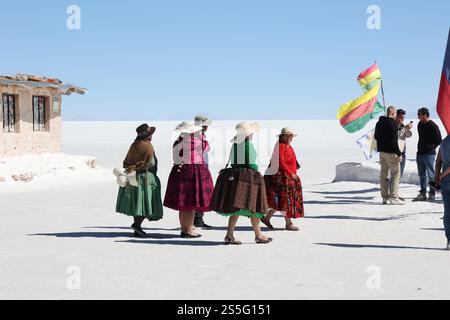 Bolivien Uyuni Einheimische Stockfoto