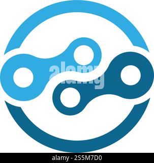 Business Corporate Abstract Unity Chain Logo Designvorlage Stock Vektor