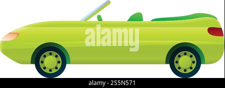 Modernes Cabriolet. Cartoon des modernen Cabriolet-Vektor-Icons für Webdesign isoliert auf weißem Hintergrund. Moderne Cabriolet-Ikone im Cartoon-Stil Stock Vektor