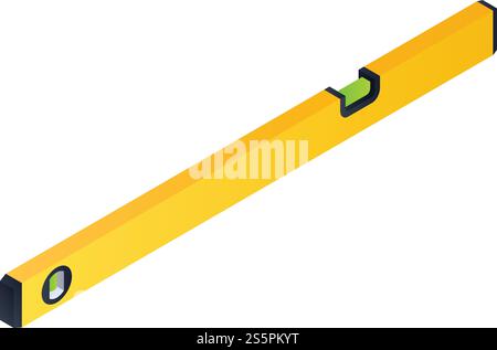 Symbol für die Füllstandsleiste. Isometrisch des Balkenvektorsymbols für Webdesign isoliert auf weißem Hintergrund. Ebenensymbol, isometrischer Stil Stock Vektor