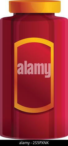 Symbol für Glaskondensator. Cartoon des Glasjauchglasvektorsymbols für Webdesign isoliert auf weißem Hintergrund. Ikone aus Glas im Cartoon-Stil Stock Vektor