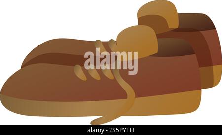 Mann Müllschuhe Symbol. Cartoon des Mannes Müll Schuhe Vektor-Symbol für Web-Design isoliert auf weißem Hintergrund. Mann Müllschuhe Ikone, Cartoon-Stil Stock Vektor