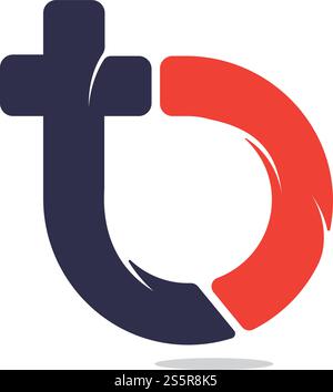 Logo mit TB Letter. Design mit T- und B-Vektorlogo. Stock Vektor