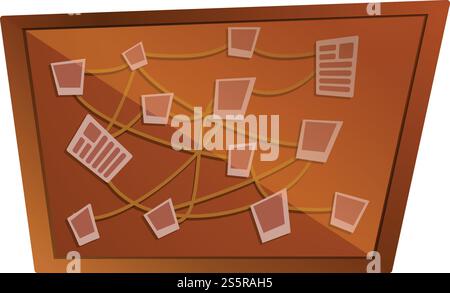 Symbol für Quest-Tabelle. Cartoon des Quest Tabelle Vektor Symbol für Web Design isoliert auf weißem Hintergrund. Quest-Tischsymbol, Cartoon-Stil Stock Vektor