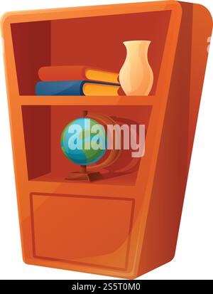 Symbol für die Garderobe. Cartoon des Garderobenvektorsymbols für Webdesign isoliert auf weißem Hintergrund. Kleiderschrank-Ikone, Cartoon-Stil Stock Vektor