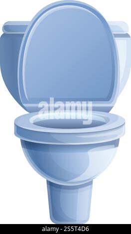 Sanitärtoilette Symbol. Cartoon des Sanitärtoilettenvektorsymbols für Webdesign isoliert auf weißem Hintergrund. Sanitärtoilette Ikone im Cartoon-Stil Stock Vektor