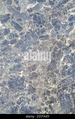 Dark Blue Granit Textur muster Nahaufnahme Oberfläche Zusammenfassung Hintergrund. Schwarzer Stein, Muster für Hintergrundbild Stockfoto