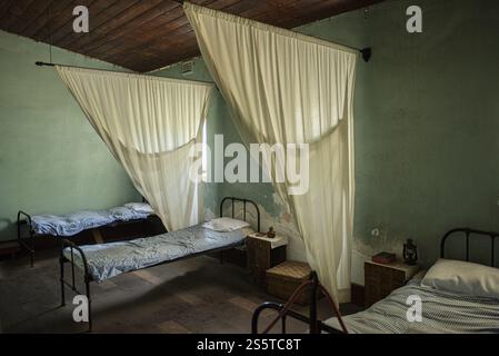 Ehemaliger Schlafsaal im Kloster, Greenough Museum Village, Western Australia, Australien, Ozeanien Stockfoto