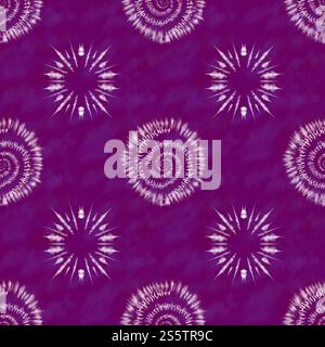 Stoff Tie Dye Gestreifte Muster Tinte Hintergrund Böhmische Spirale. Hippie Dye Draw Tiedye Swirl Shibori Tie Dye abstraktes Batik nahtloses Muster trendy Stockfoto