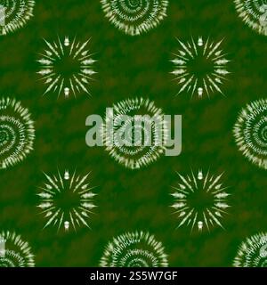 Stoff Tie Dye Gestreifte Muster Tinte Hintergrund Böhmische Spirale. Hippie Dye Draw Tiedye Swirl Shibori Tie Dye abstraktes Batik nahtloses Muster trendy Stockfoto