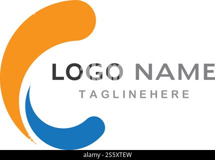 Vektor für Logo-Vorlagen für C-Buchstaben Stock Vektor