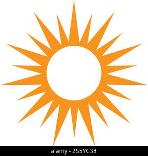 Vektorsymbol für das Sun-Logo Stock Vektor
