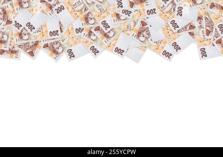 Jan Amos Komensky Porträt aus tschechischem Geld 200 Tschechische Korun Banknote. KORUN ist die Landeswährung der Tschechischen Republik 1998. Jan Amos Komensky Porträt aus Stockfoto