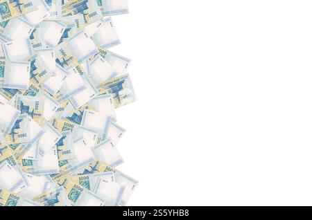 Visegrad Königlicher Brunnen auf Ungarn 1000 Forint 2006 Banknote Nahaufnahme Muster. Visegrad Königlicher Brunnen auf Ungarn 1000 Forint 2006 Banknotenmuster Stockfoto