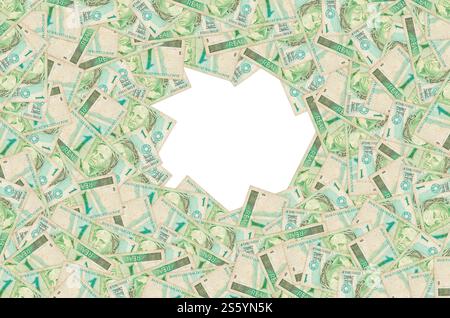 Republiken Effigy Porträt dargestellt als Büste auf altem brasilianischem Geld. Grüner Schild vorn. Republiken Effigy Porträt dargestellt als Büste auf Stockfoto