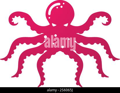 Octopus Logo Ilustration Vektor-Vorlage Stock Vektor