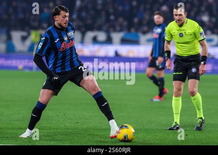 Bergamo, Italien. Januar 2025. Lazar Samardzic von Atalanta BC wurde 2024/25 während des Fußballspiels der Serie A zwischen Atalanta BC und Juventus FC im Gewiss Stadium gesehen Stockfoto
