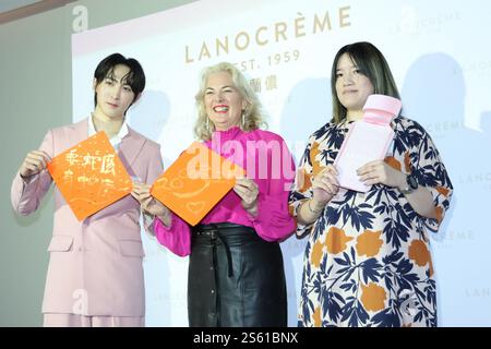 Taipeh. Januar 2025. Der taiwanesische Schauspieler KURT nimmt am 15. Januar 2025 an der Markteinführung der Hautpflegemarke in Taipeh Teil. (Foto: Costfoto/NurPhoto) Credit: NurPhoto SRL/Alamy Live News Stockfoto