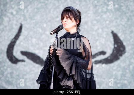 London, Großbritannien - 9. 2022. Juli: Imelda May tritt bei American Express British Summertime im Hyde Park, London, auf Stockfoto