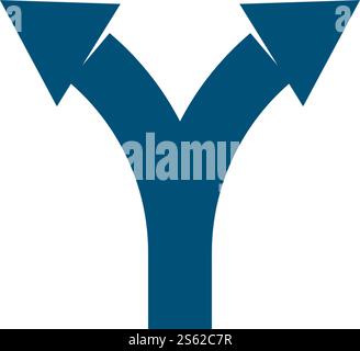 Richtungssymbol Vektor flaches Design Stock Vektor