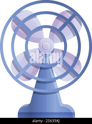 Beatmungssymbol. Cartoon des Ventilator-Vektor-Symbols für Webdesign isoliert auf weißem Hintergrund. Beatmungssymbol im Cartoon-Stil Stock Vektor
