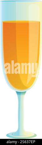 Tonic Juice Cocktail-Symbol. Cartoon des tonischen Saft Cocktail-Vektor-Icons für Web-Design isoliert auf weißem Hintergrund. Tonic Juice Cocktail-Ikone, Cartoon-Stil Stock Vektor