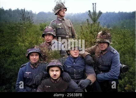 Weihnachten 1936 Bundeswehrsoldaten, Deutschland Stockfoto