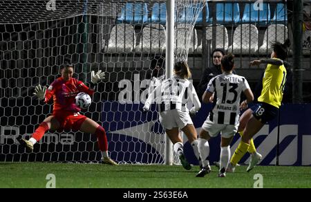 Formello, Italien. Januar 2025. Während des Fußballspiels der Frauen Coppa Italia 2024/2025 zwischen SS Lazio und Juventus FC im Sportzentrum Formello in Roma (Italien), 15. Januar 2025. Quelle: Insidefoto di andrea staccioli/Alamy Live News Stockfoto