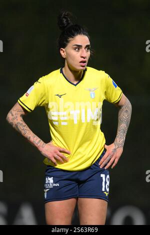 Fersini Stadium, Rom, Italien. Januar 2025. Italienische Coppa Italia Femminile Quarter Final, First Leg Football; Lazio gegen Juventus; Martina Piemonte von SS Lazio Credit: Action Plus Sports/Alamy Live News Stockfoto