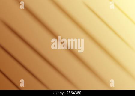 Abstrakter diagonaler Hintergrund mit weichen Goldtönen und leichter Textur Stockfoto