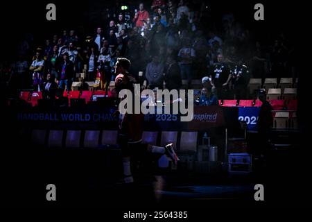 Herning, Dänemark. Januar 2025. Kamil Syprzak von der polnischen Nationalmannschaft während der IHF Männer - Handball-Weltmeisterschaft - Deutschland gegen Polen, Handballspiel in Herning, Dänemark, 15. Januar 2025 Credit: Independent Photo Agency/Alamy Live News Stockfoto