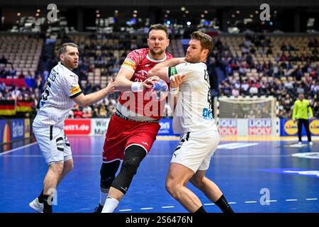 Herning, Dänemark. Januar 2025. Kamil Syprzak von der polnischen Nationalmannschaft während der IHF Männer - Handball-Weltmeisterschaft - Deutschland gegen Polen, Handballspiel in Herning, Dänemark, 15. Januar 2025 Credit: Independent Photo Agency/Alamy Live News Stockfoto