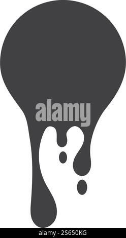 Tropfende Flüssigkeit Symbol Vektordesign Stock Vektor