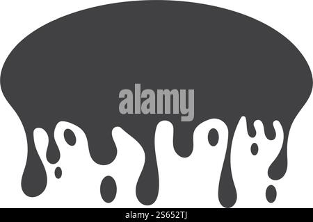 Tropfende Flüssigkeit Symbol Vektordesign Stock Vektor