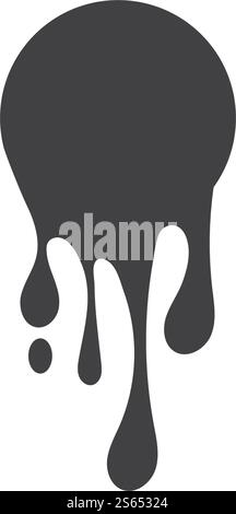 Tropfende Flüssigkeit Symbol Vektordesign Stock Vektor