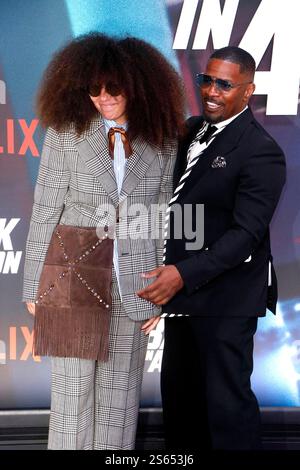 Back in Action , Weltpremiere im Zoo Palast, Berlin, 15.01.2025 Jamie Foxx mit Tochter Annalise Bishop bei einem Special Screening von Back in Action im Zoo Palast in Berlin am 15.1,2025. Berlin Zoo Palast *** Back in Action , Uraufführung im Zoo Palast, Berlin, 15 01 2025 Jamie Foxx mit Tochter Annalise Bishop bei einer Sondervorführung von Back in Action im Zoo Palast in Berlin am 15 1 2025 Berlin Zoo Palast Copyright: XAnitaxBuggex Stockfoto