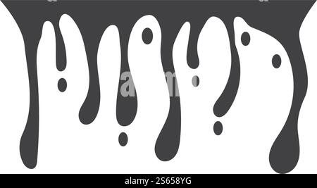 Tropfende Flüssigkeit Symbol Vektordesign Stock Vektor