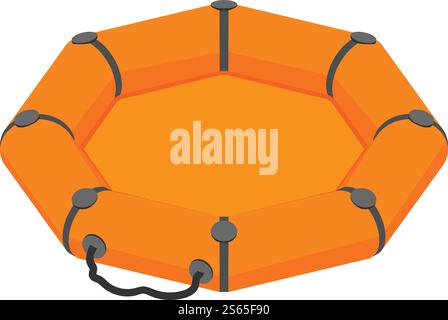 Symbol „Rettungsboot“. Isometrisch des Rettungsboot-Vektorsymbols für Webdesign isoliert auf weißem Hintergrund. Rettungsboot-Symbol, isometrischer Stil Stock Vektor