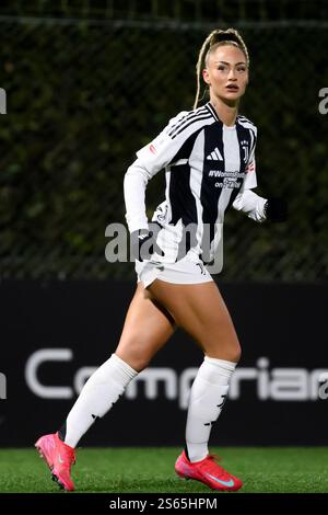 Formello, Italien. Januar 2025. Alisha Lehmann vom FC Juventus während des Fußballspiels der Frauen Coppa Italia 2024/2025 zwischen SS Lazio und Juventus FC im Sportzentrum Formello in Roma (Italien) am 15. Januar 2025. Quelle: Insidefoto di andrea staccioli/Alamy Live News Stockfoto