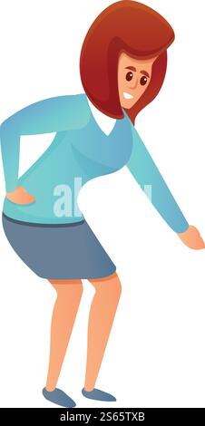 Katzenschutz für Frauen. Cartoon des Frau Katzenschutz-Vektor-Icons für Web-Design isoliert auf weißem Hintergrund. Frau Katzenschutz-Ikone, Cartoon-Stil Stock Vektor