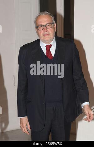 Rom, Italien. Januar 2025. Rom, Spazio Sette Bookshop Präsentation von Aldo Cazzullos Buch 'Craxi der letzte wahre Politiker', auf dem Foto: Bobo Craxi Credit: Independent Photo Agency/Alamy Live News Stockfoto