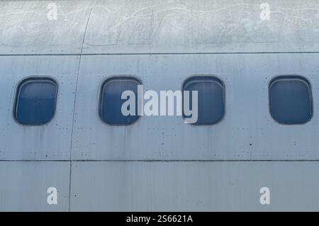 Blick vom Fenster eines Boeing 737-Flugzeugs Stockfoto